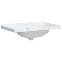 vidaXL Handfat vit 81x48x23 cm rektangulärt keramik