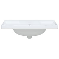 vidaXL Handfat vit 81x48x23 cm rektangulärt keramik