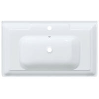 vidaXL Handfat vit 81x48x23 cm rektangulärt keramik