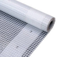 vidaXL Leno presenning 260 g/m² 2x20 m vit