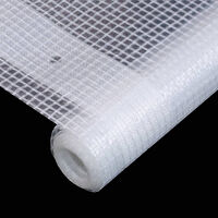 vidaXL Leno presenning 260 g/m² 3x4 m vit