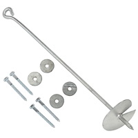 vidaXL Jordankare 10 st 10x60 cm galvaniserad metall