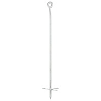 vidaXL Jordankare 10 st 10x60 cm galvaniserad metall