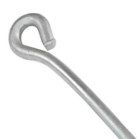 vidaXL Jordankare 10 st 10x60 cm galvaniserad metall