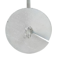 vidaXL Jordankare 10 st 10x60 cm galvaniserad metall