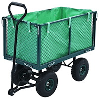 vidaXL Trädgårdsvagn grön 350 kg