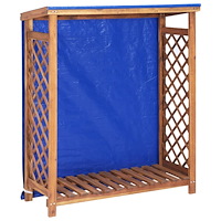 vidaXL Vedbod 105x38x115 cm massivt akaciaträ