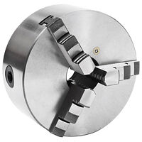 vidaXL 3-backs självjusterande svarvchuck 160 mm stål