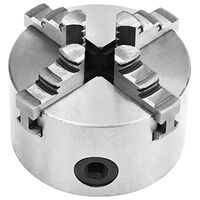 vidaXL 4-backs självjusterande svarvchuck 100 mm stål