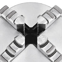 vidaXL 4-backs självjusterande svarvchuck 100 mm stål