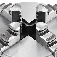 vidaXL 4-backs självjusterande svarvchuck 80 mm stål