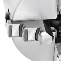 vidaXL 4-backs självjusterande svarvchuck 80 mm stål