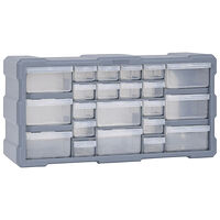 vidaXL Sortimentskåp med 22 lådor 49x16x25,5 cm