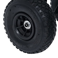 vidaXL Trädgårdsvagn svart 350 kg