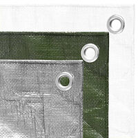 vidaXL Presenning 180 g/m² 6x8 m vit HDPE