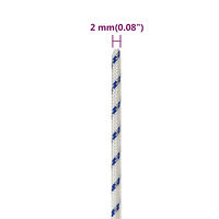 vidaXL Båtlina vit 2 mm 50 m polypropylen