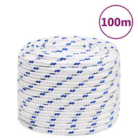 vidaXL Rep vit 18 mm 100 m polypropylen