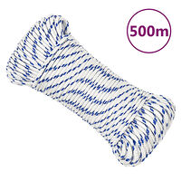 vidaXL Båtlina vit 5 mm 500 m polypropylen