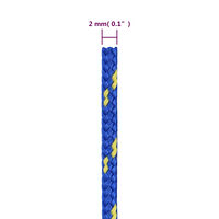 vidaXL Båtlina blå 2 mm 500 m polypropen
