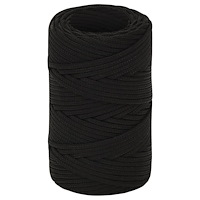 vidaXL Rep svart 2 mm 100 m polyester