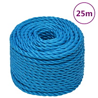 vidaXL Rep blå 12 mm 25 m polypropylen