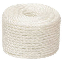 vidaXL Rep vit 12 mm 250 m polypropylen
