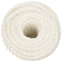 vidaXL Rep vit 12 mm 250 m polypropylen