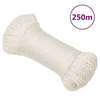 vidaXL Rep vit 3 mm 250 m polypropylen