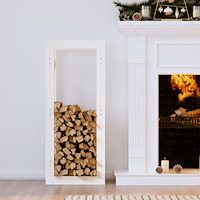 vidaXL Vedställ honungsbrun 41x25x100 cm massiv furu