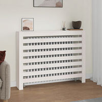 vidaXL Elementskydd Vit 108,5x19x84 cm massiv furu