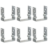 vidaXL Jordankare 6 st silver 14x6x15 cm galvaniserat stål