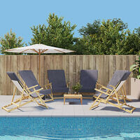 vidaXL Badhanddukar 6 st antracit 60x135 cm tyg 400 gsm
