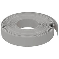 vidaXL Rabattkant grå 2 st 10 m 10 cm polyeten