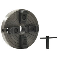 vidaXL 4-backs svarvchuck med M33-koppling stål svart 150x63 mm