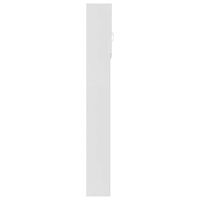 vidaXL Tvättmaskinsskåp vit 64x25,5x190 cm konstruerat trä
