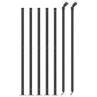vidaXL Gunnebostängsel med stolpsko antracit 1x10 m