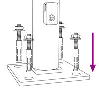 vidaXL Gunnebostängsel med stolpsko antracit 1x10 m