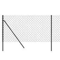 vidaXL Gunnebostängsel antracit 1,1x10 m