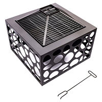 RedFire RedFire Eldstad med grillgaller Mikor svart