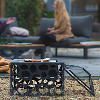 RedFire RedFire Eldstad med grillgaller Mikor svart