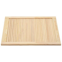vidaXL Skåpluckor lamelldesign 2 st 61,5x49,4 cm massiv furu
