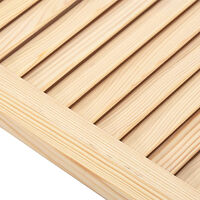 vidaXL Skåpluckor lamelldesign 2 st 61,5x49,4 cm massiv furu