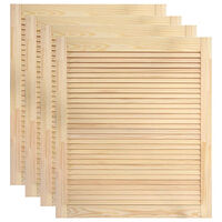 vidaXL Skåpluckor lamelldesign 4 st 61,5x49,4 cm massiv furu