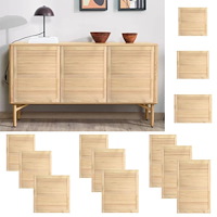 vidaXL Skåplucka lamelldesign 61,5x39,4 cm massiv furu