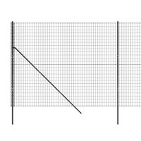 vidaXL Stängsel antracit 1,8x25 m galvaniserat stål
