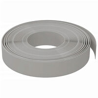 vidaXL Rabattkant grå 10 m 10 cm polyeten