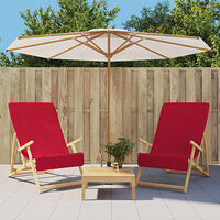 vidaXL Badhanddukar 2 st vinröd 60x135 cm tyg 400 gsm