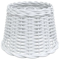 vidaXL Lampskärm vit Ø30x20 cm korgmaterial