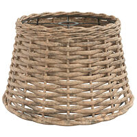 vidaXL Taklampskärm brun Ø38x23 cm korgmaterial