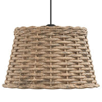 vidaXL Taklampskärm brun Ø38x23 cm korgmaterial